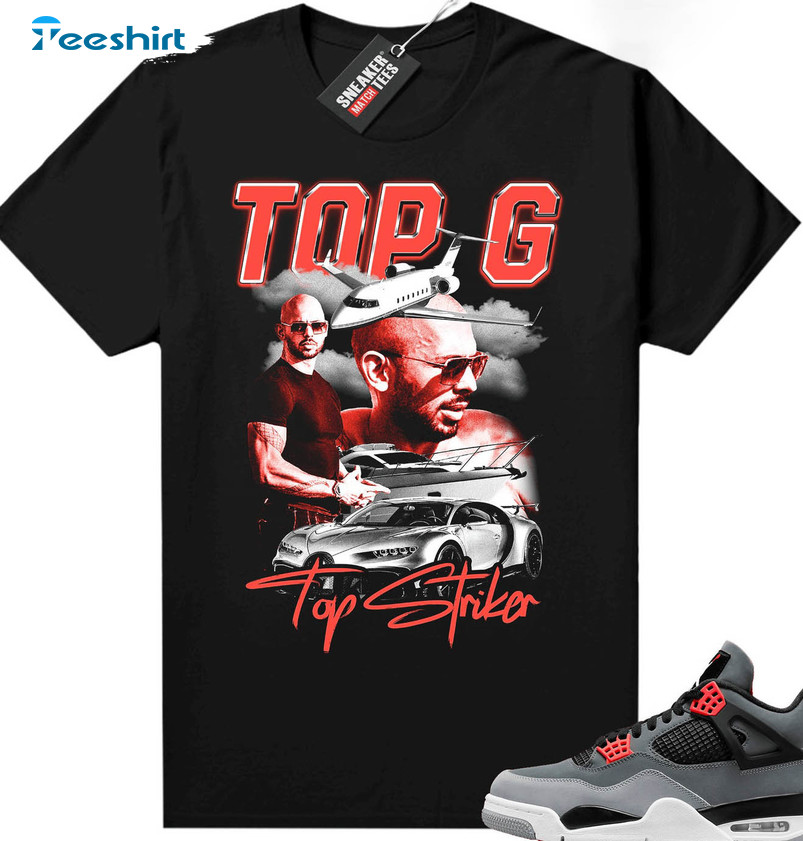 Top G Top Striker Shirt, Andrew Tate Trending Unisex T-shirt Short Sleeve