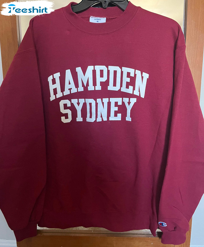 Hampden Sydney Trendy Crewneck, Unisex T-shirt Vintage Design