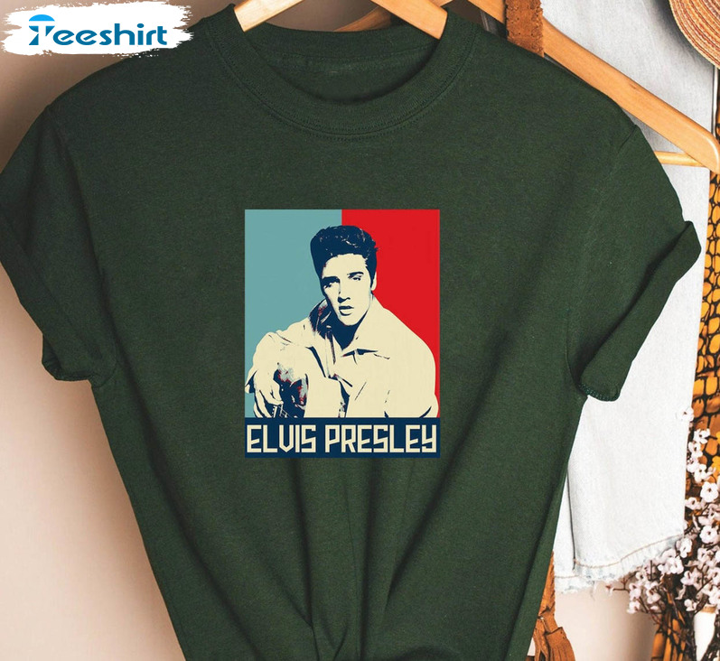 Elvis Presley Shirt, Trending Tee Tops Short Sleeve