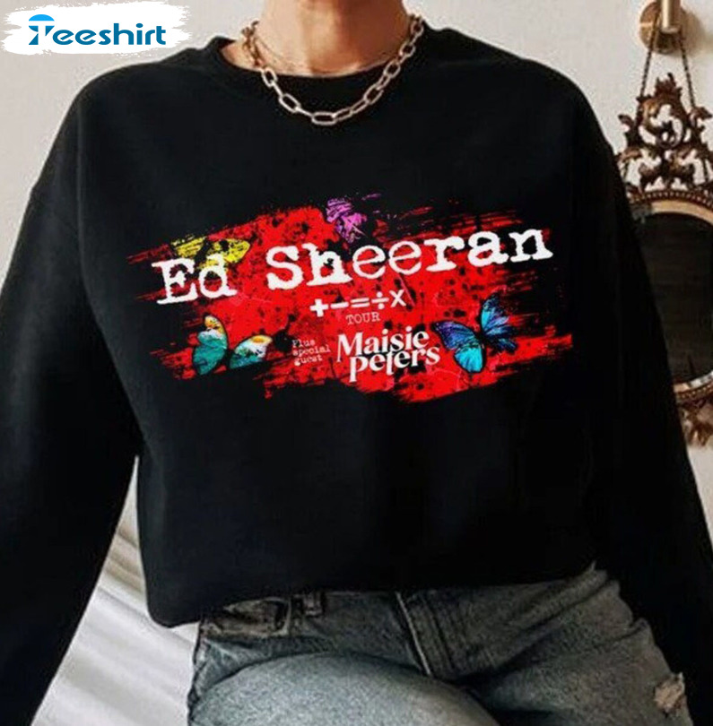 Ed Sheeran Shirt, The Mathletics Concert Short Sleeve Hoodie