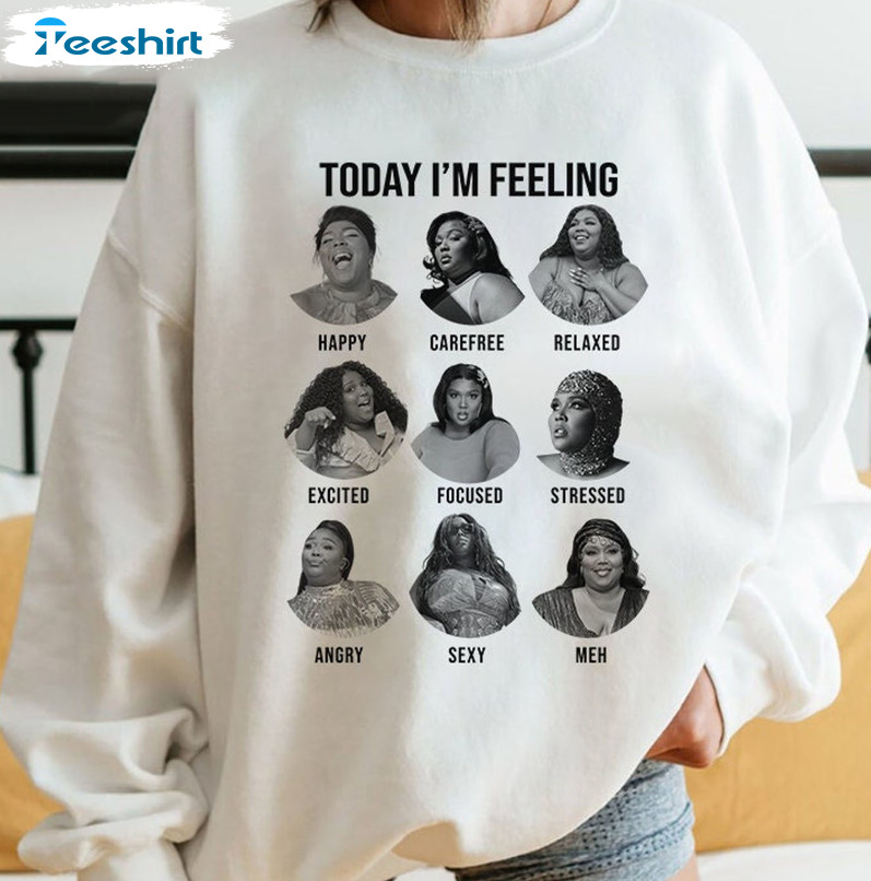 Today I'm Feeling Lizzo Shirt, Funny Lizzo 2022 Tour Unisex T-shirt Short Sleeve