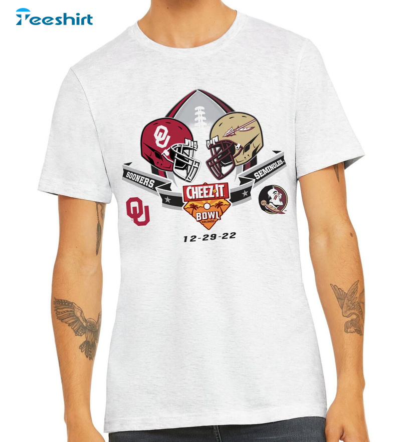 Cheez It Bowl Shirt, Bowl Sooners Vs Seminoles Football Unisex T-shirt Hoodie