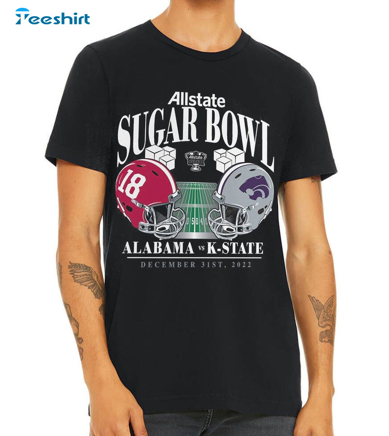 Sugar Bowl Trending Shirt, Crimson Tide Vs Kansas State Long Sleeve Unisex T-shirt