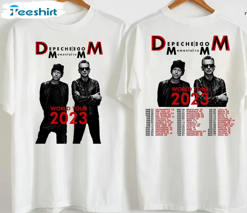 2023 Depeche Mode Shirt, Memento Mori World Tour Unisex Hoodie Long Sleeve