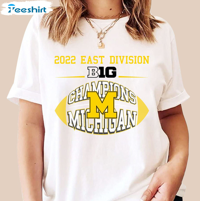 East Division Michigan Champions Shirt, Michigan Big Ten Sweater Unisex T-shirt