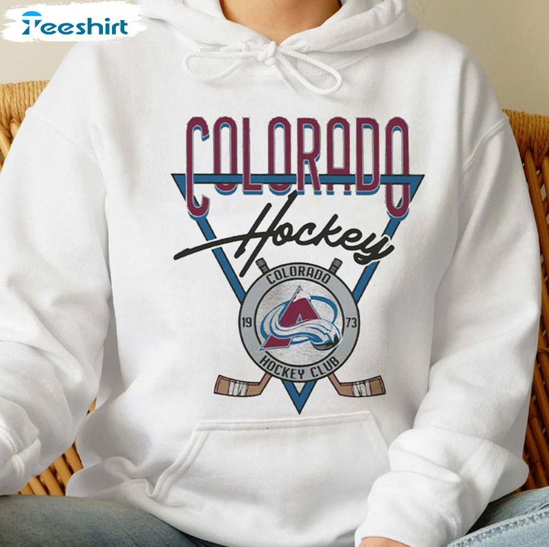 Vintage Style Colorado Avalanche Hockey NHL Crewneck Sweatshirt