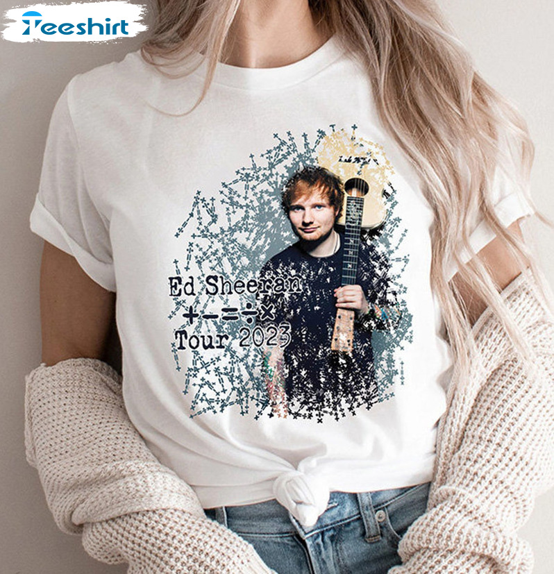 Ed Sheeran Tour 2023 Shirt, The Mathletics Concert Short Sleeve Crewneck