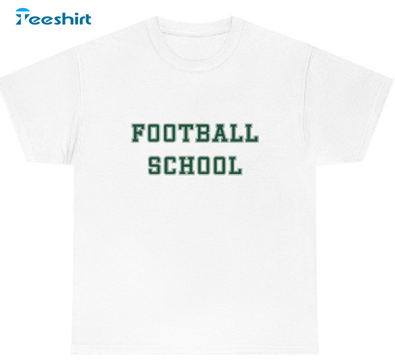 Football School Trendy Sweatshirt, Unisex Hoodie Vintage Style