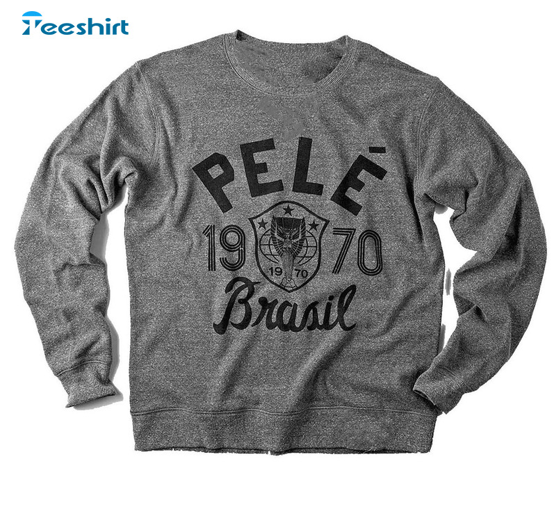 Trending Pele 1970 Brasil Grey Shirt, Ryan Reynolds Long Sleeve Unisex T-shirt