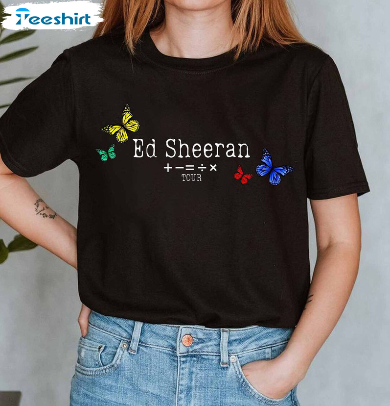Ed Sheeran Tour Shirt, The Mathletics Concert Vintage Tee Tops Sweater