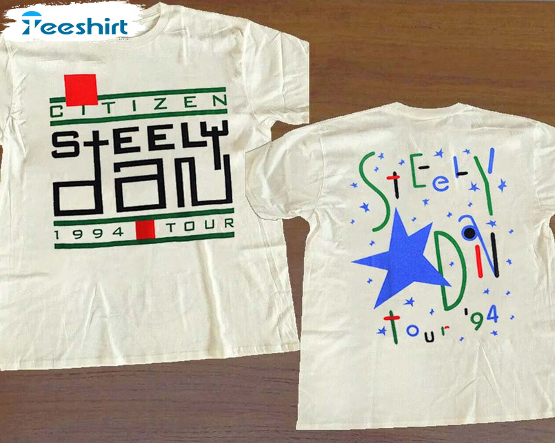 Steely Dan 1994 Tour Shirt, Vintage Citizen Steelly Dan Tee Tops Long Sleeve