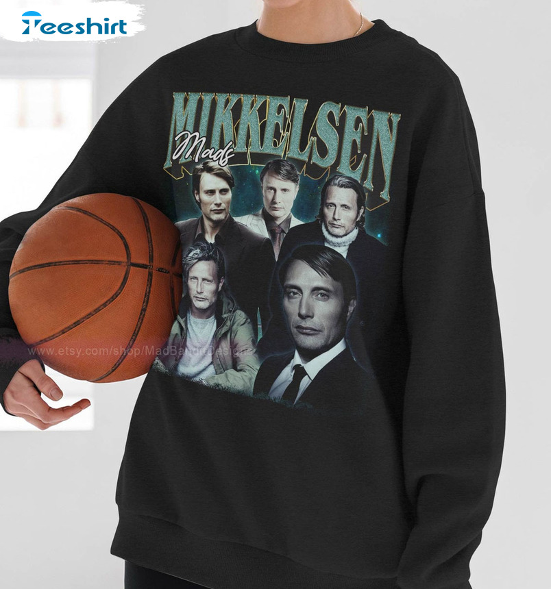 Mads Mikkelsen Sweatshirt, Cool Unisex Hoodie Crewneck