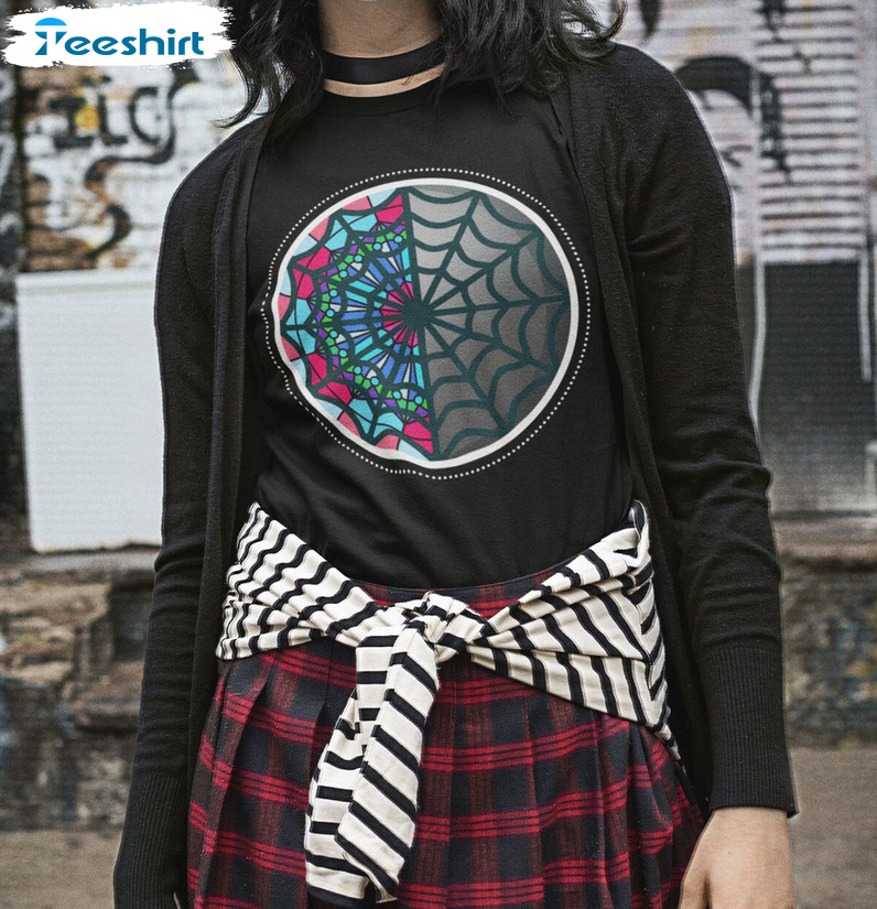 Wednesday Stained Glass Window Shirt, Wednesday Window Long Sleeve Tee Tops