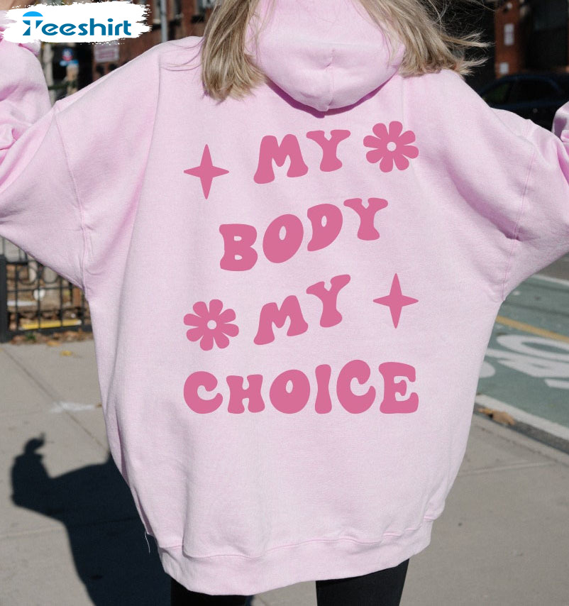 My Body My Choice Shirt, Abortion Law Protest Tee Tops Short Sleeve