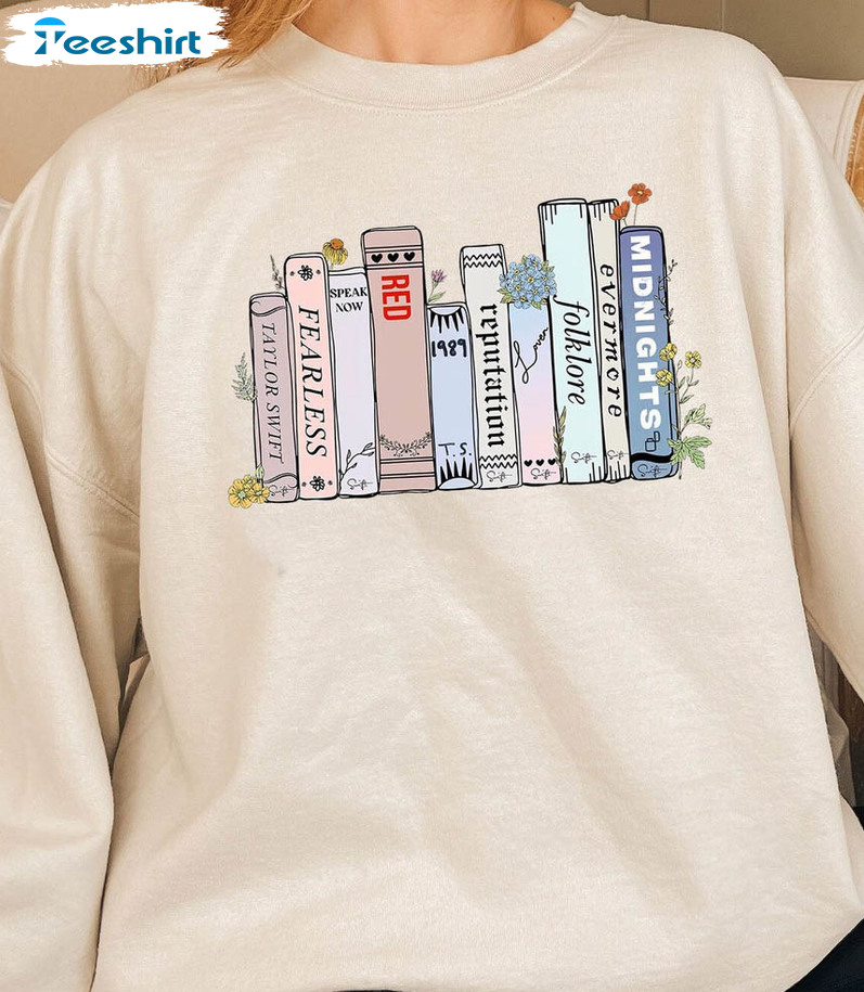 Midnight Album Sweatshirt, Albums As Books Crewneck Unisex T-shirt