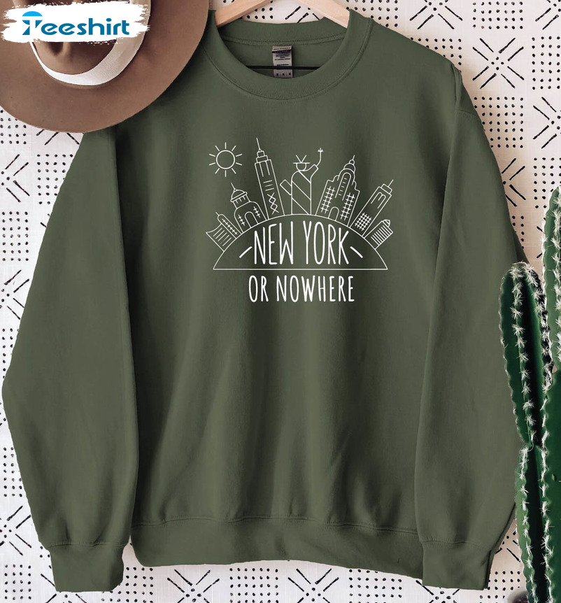 New York Or Nowhere Sweatshirt, Vintage Crewneck Unisex Hoodie