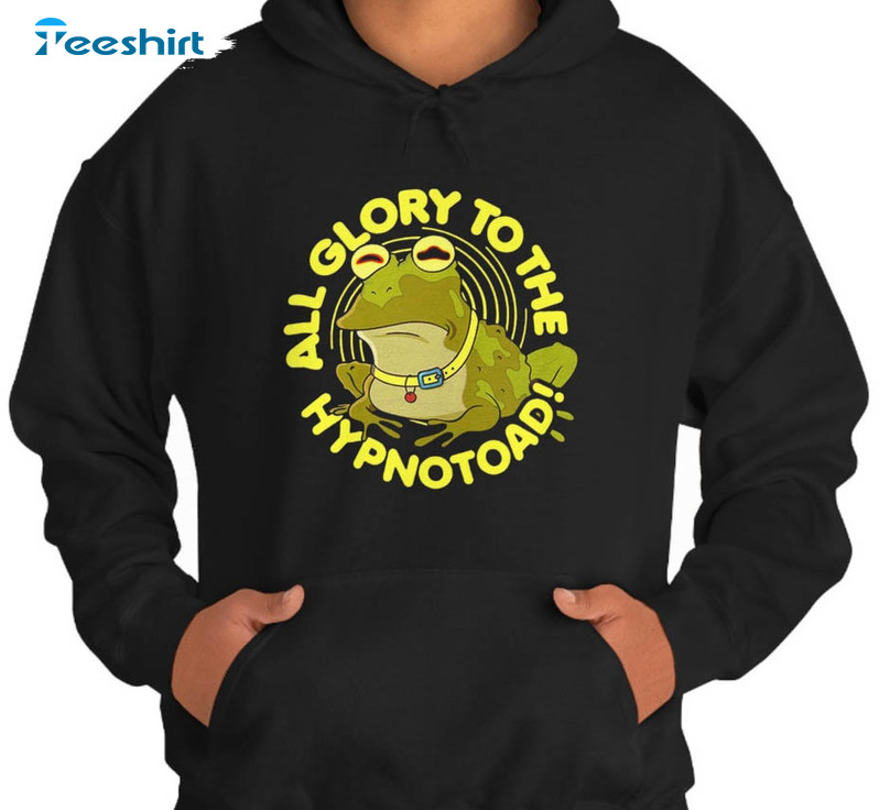 All Glory To The Hypnotoad Shirt, Funny Frog Football Unisex Hoodie Short Sleeve