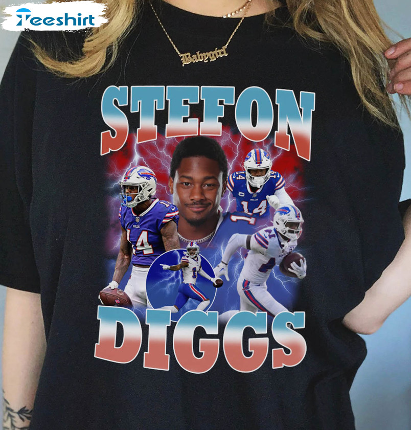 Stefon Diggs Trendy Shirt, Vintage Buffalo Football Short Sleeve Unisex T-shirt