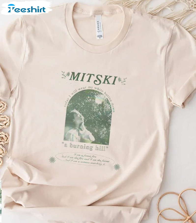 Mitski A Burning Hill Vintage Shirt, Mitski Crewneck Unisex T-shirt