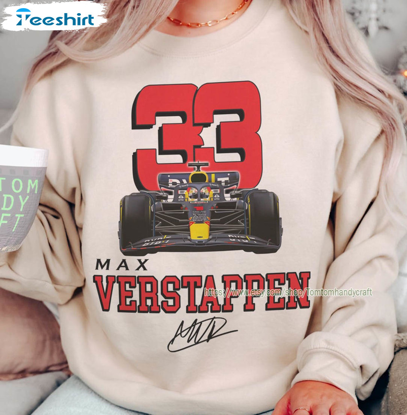 Max Verstappen Vintage Shirt, Formula 1 Racing Crewneck Unisex T-shirt