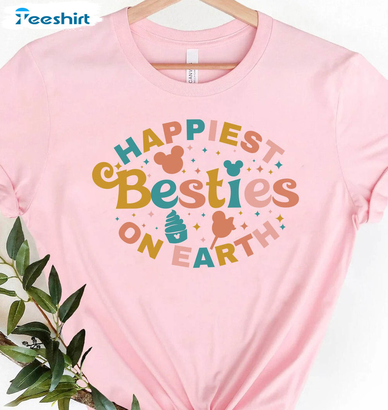Happiest Besties On Earth Shirt, Disney Besties Unisex T-shirt Long Sleeve
