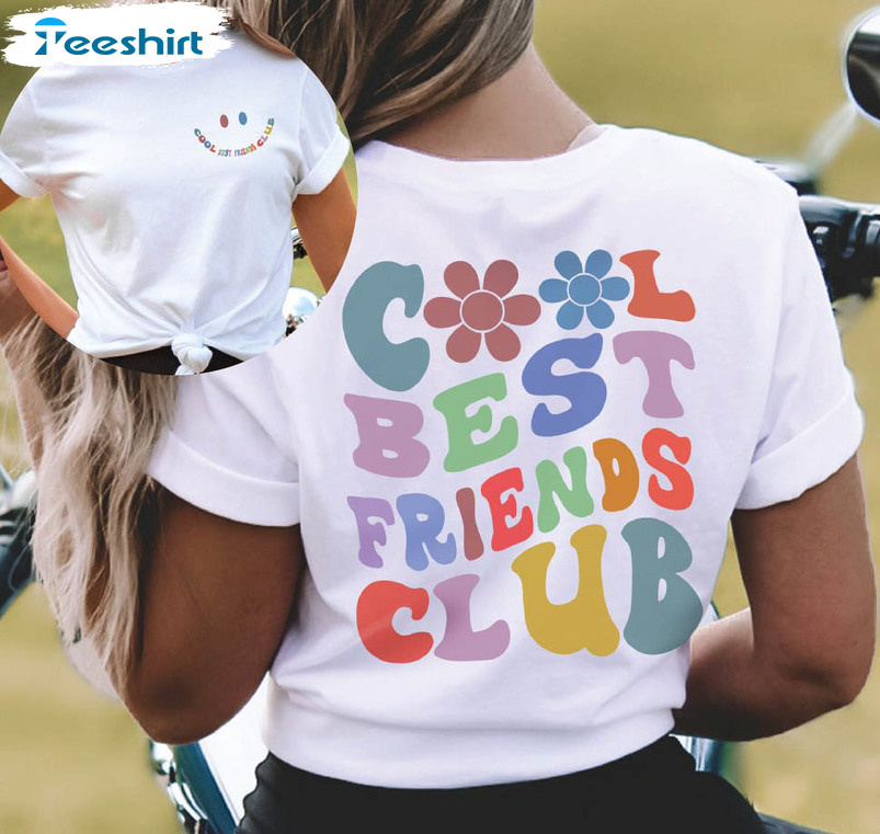 Cool Best Friends Club Shirt, Vintage Long Sleeve Unisex Hoodie