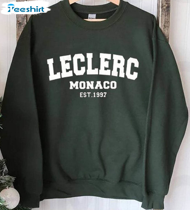 Leclerc Monaco EST 1997 Shirt, Ferrari F1 Long Sleeve Unisex T-shirt