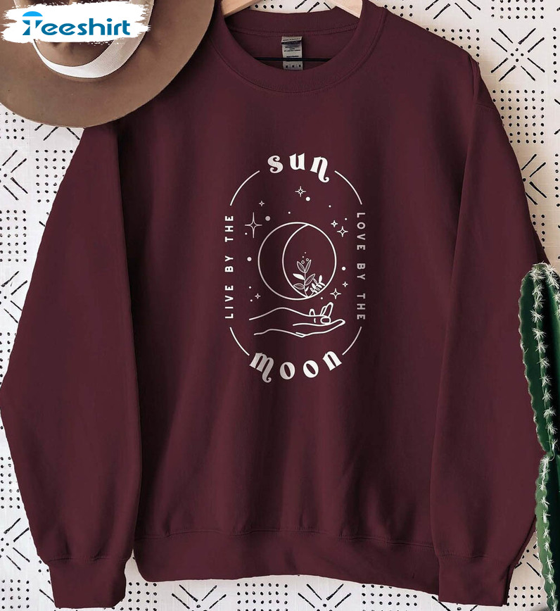 Live By The Sun Love By The Moon Trending Long Sleeve , Sweatshirt