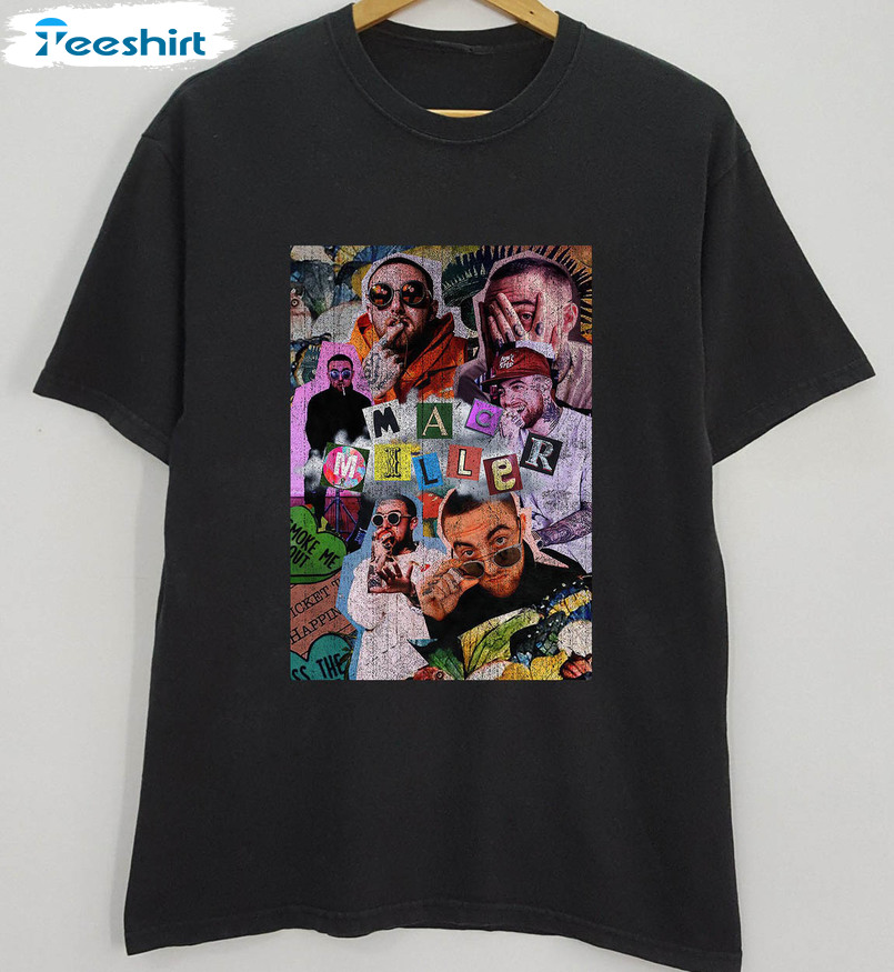 Mac Miller Sweatshirt, Hip Hop Album Cover Unisex Hoodie Short Sleeve