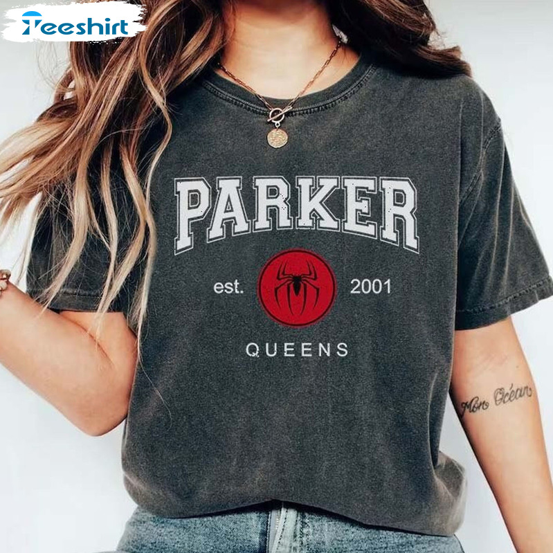 Parker Est 2001 Shirt, Spider Man Marvel Unisex T-shirt Tee Tops