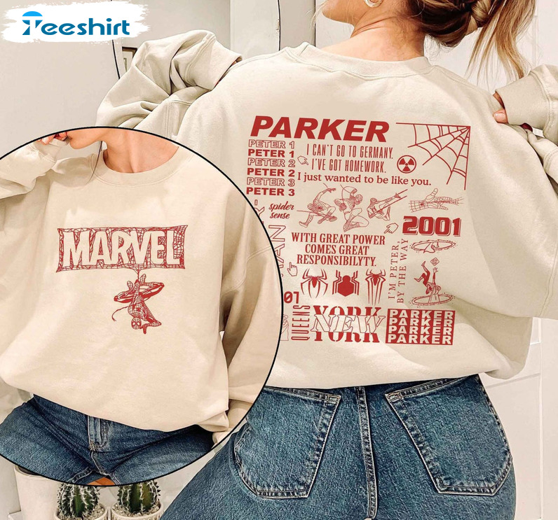Spider Man Parker 2001 Shirt, Tobey Andrew Garfield Tee Tops Sweatshirt