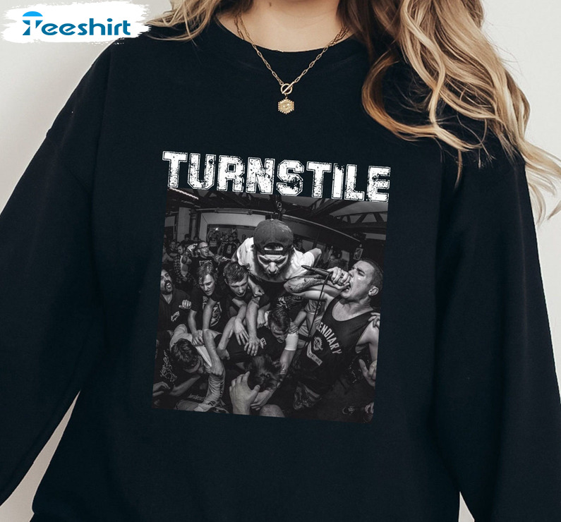 Turnstile Sweatshirt, Turnstile Glow On Kid Short Sleeve Crewneck