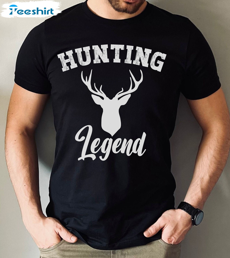 Hunting Ledend Shirt, Deer Hunting Unisex Hoodie Long Sleeve