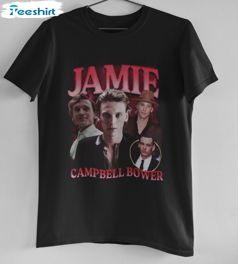 Jamie Campbell Bower Vintage Shirt, Stranger Things Tee Tops Short Sleeve