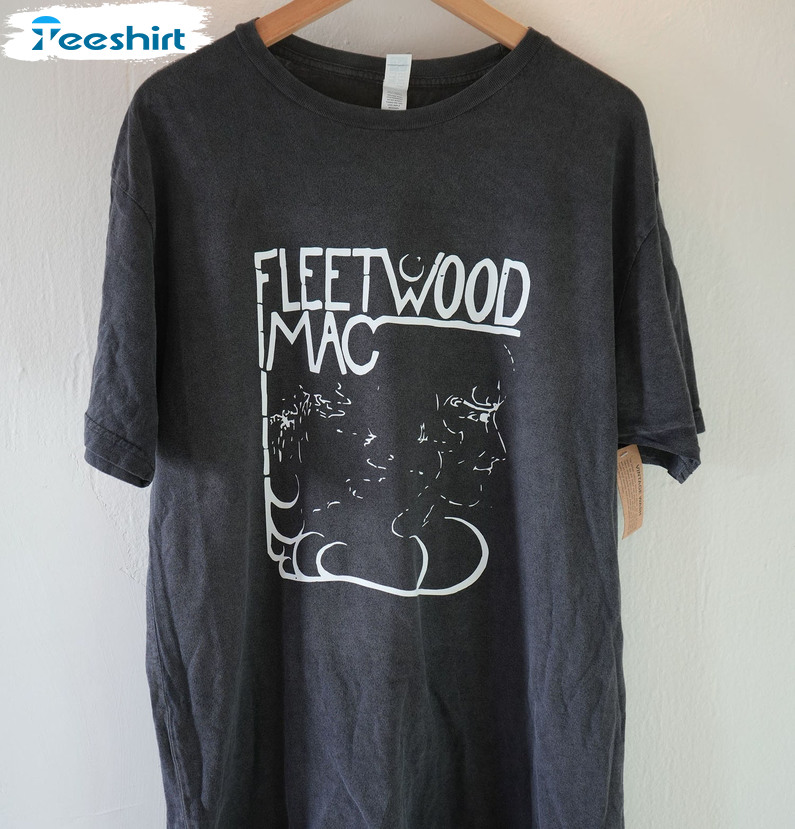 Fleetwood Mac Band Shirt, Vintage Sweater Short Sleeve