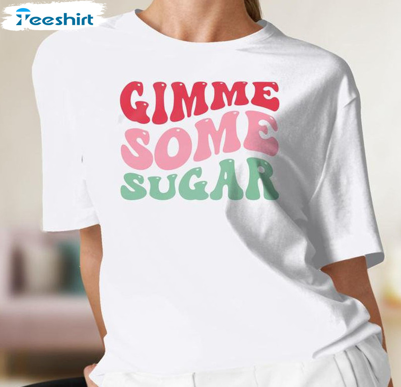 Gimme Some Sugar Valentines Day Shirt, Cute Love Crewneck Unisex Hoodie