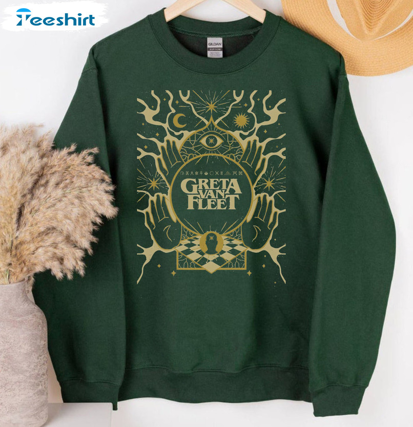 Greta Van Fleet Sweatshirt, Rock Band Unisex T-shirt Short Sleeve