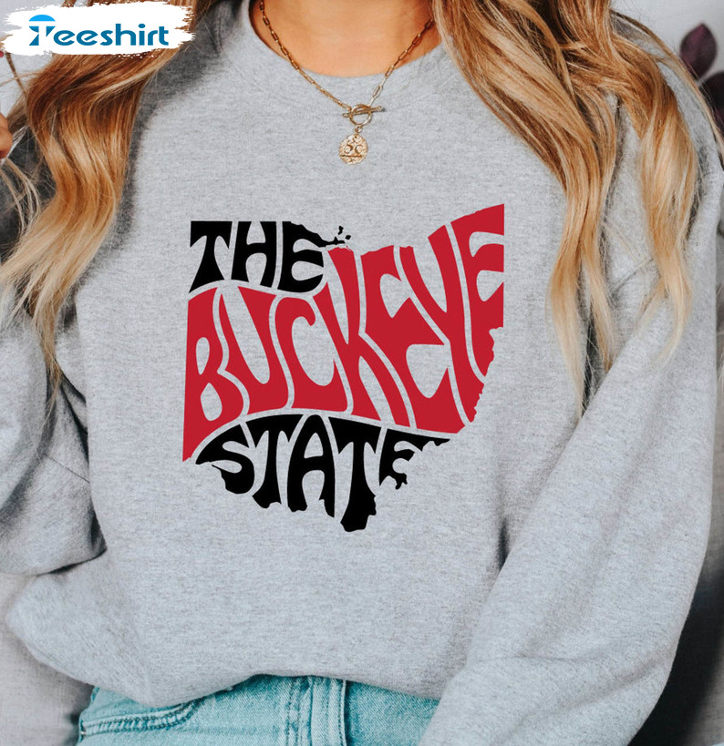 The Buckeye State Heart Shirt, Ohio Sweatshirt Hoodie