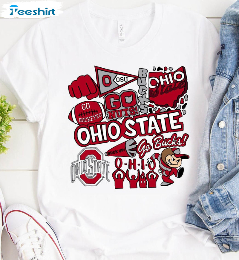 Ohio State Go Bucks Shirt, Football Sweater Long Sleeve