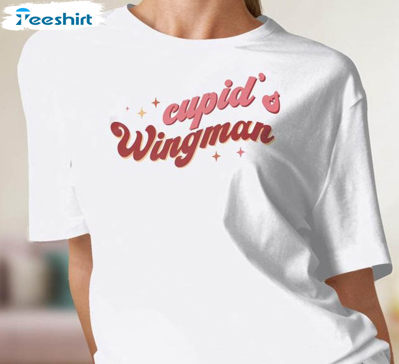 Cupid's Wingman Vintage Shirt, Cute Love Crewneck Unisex Hoodie