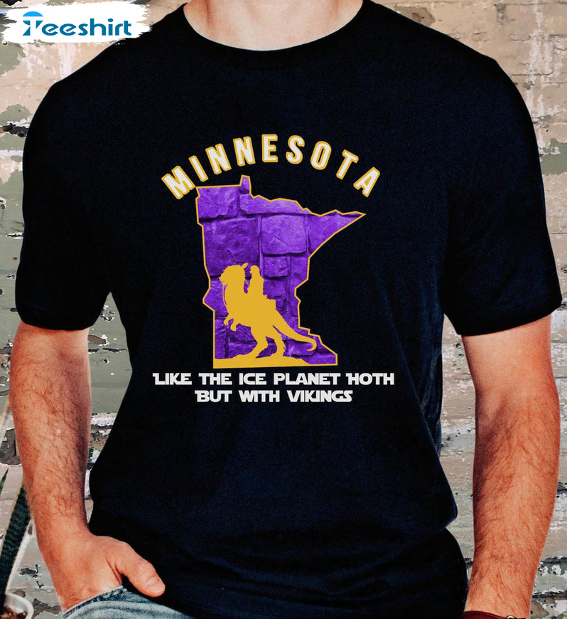 Minnesota Vikings Shirt, Funny Star Wars Short Sleeve Crewneck