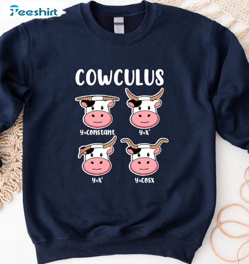 Cowculus Trendy Shirt, Funny Science Unisex Hoodie Crewneck