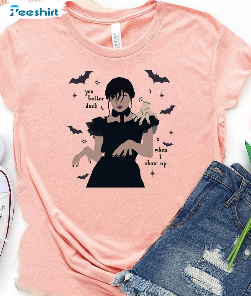 Dancing Queen Wednesday Addams Shirt, Nevermore Academy Crewneck Unisex Hoodie