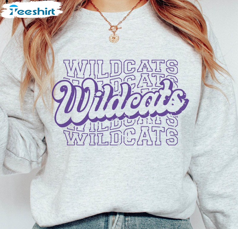 Wildcats Sweatshirt, Kansas Football Sweater Unisex Hoodie