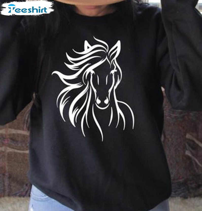 Horse Lover Trending Shirt, Vintage Crewneck Short Sleeve