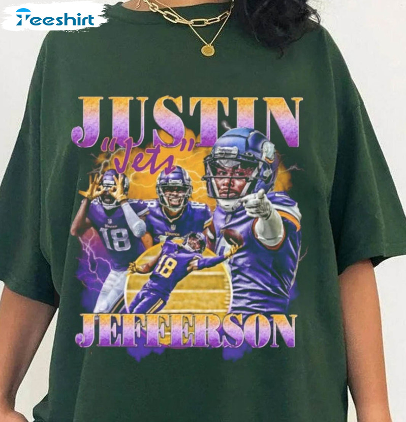 Justin Jefferson faster than a jet Minnesota Vikings vintage shirt, hoodie,  sweater, long sleeve and tank top