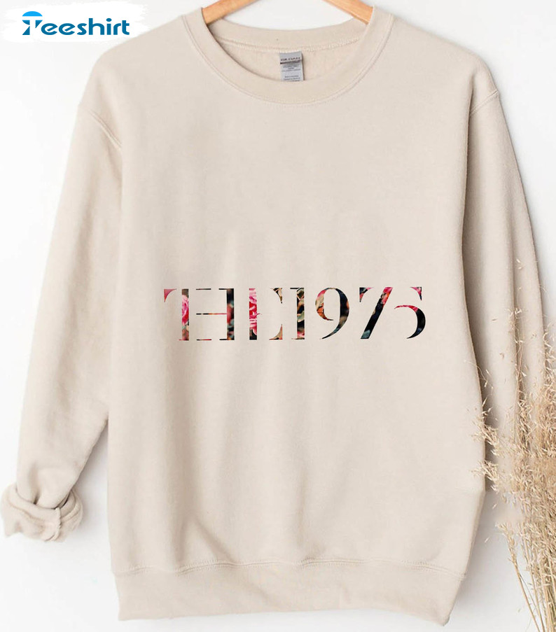 The 1975 Floral Shirt, 1975 Band Trending Long Sleeve Tee Tops