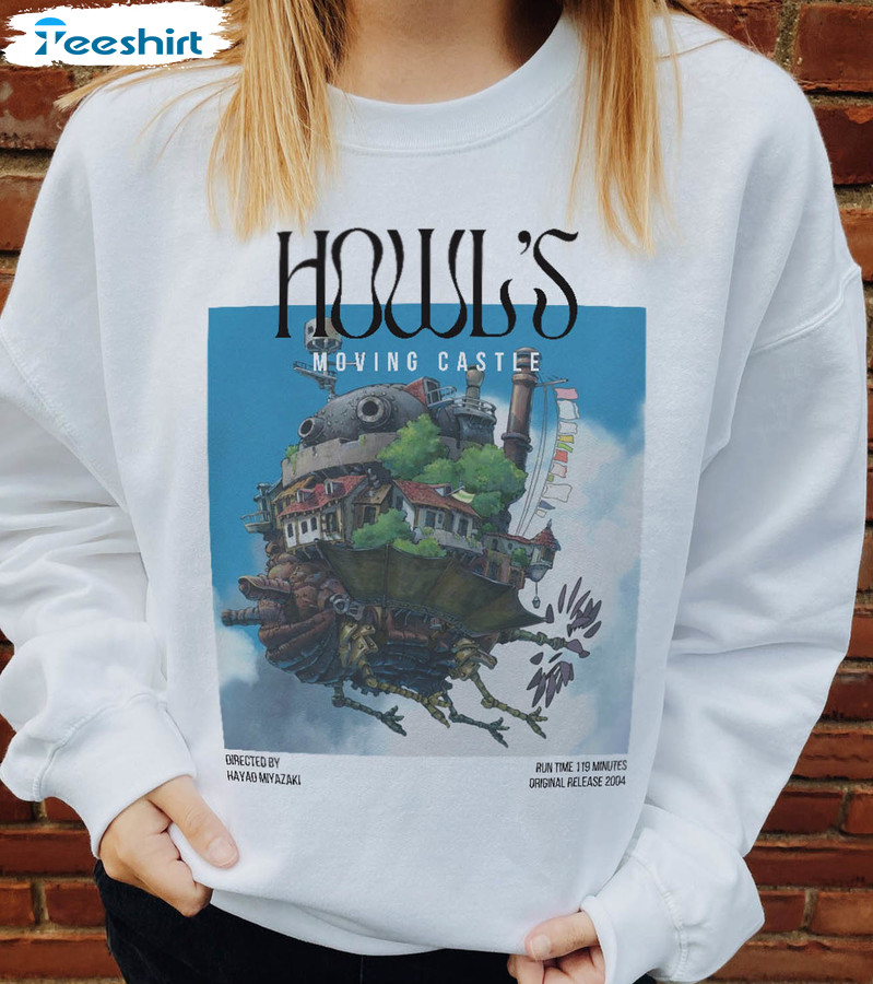 Howl's Moving Castle Shirt, Turnip Head Anime Sweatshirt Short Sleeve