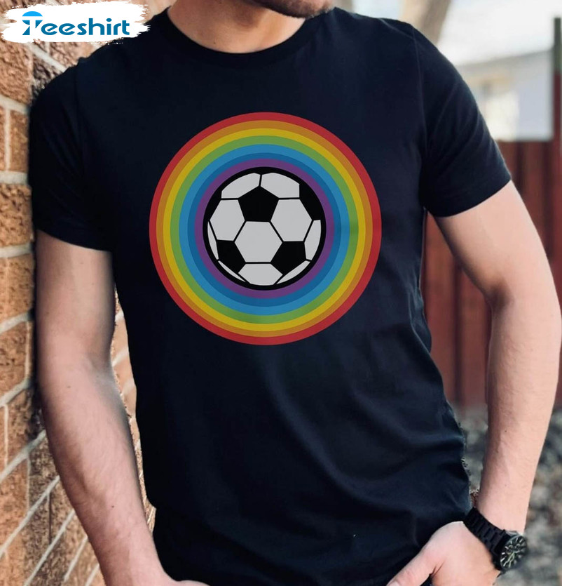 Rainbow With Football Shirt, Grant Wahl Soccer Sweatshirt Long Sleeve