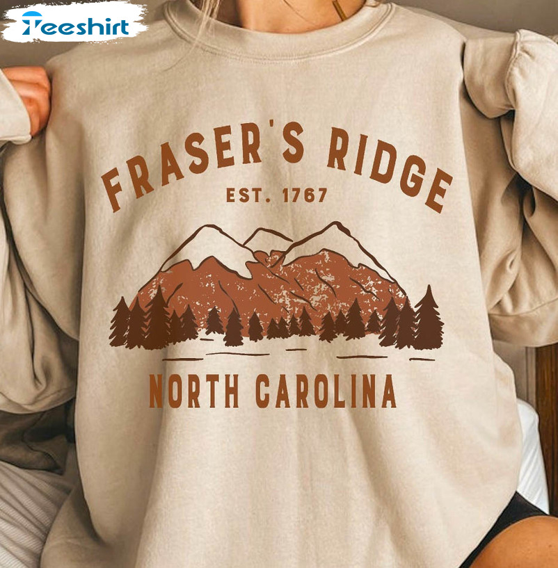 Frasers Ridge North Carolina Shirt, Vintage Long Sleeve Unisex Hoodie